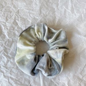 Tie dye style hair scrunchie